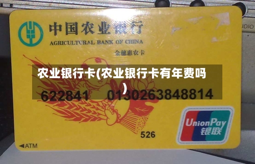 农业银行卡(农业银行卡有年费吗)-第2张图片