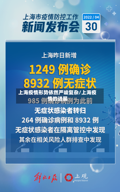 上海疫情形势依然严峻复杂/上海疫情的进展