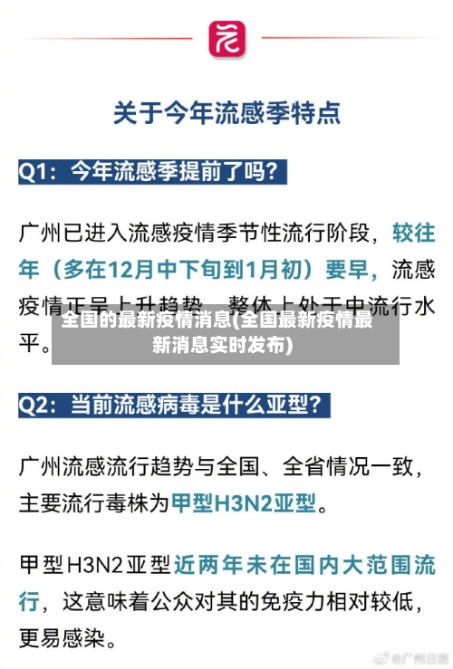全国的最新疫情消息(全国最新疫情最新消息实时发布)
