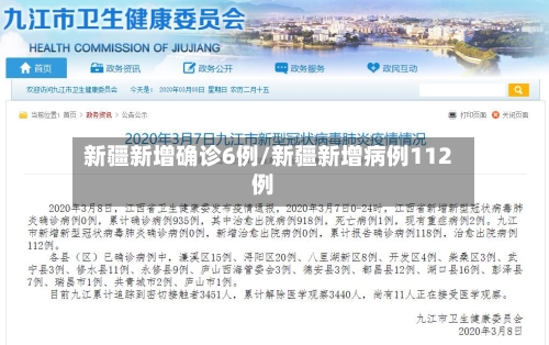 新疆新增确诊6例/新疆新增病例112例