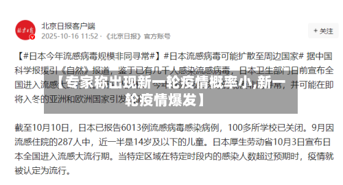 【专家称出现新一轮疫情概率小,新一轮疫情爆发】