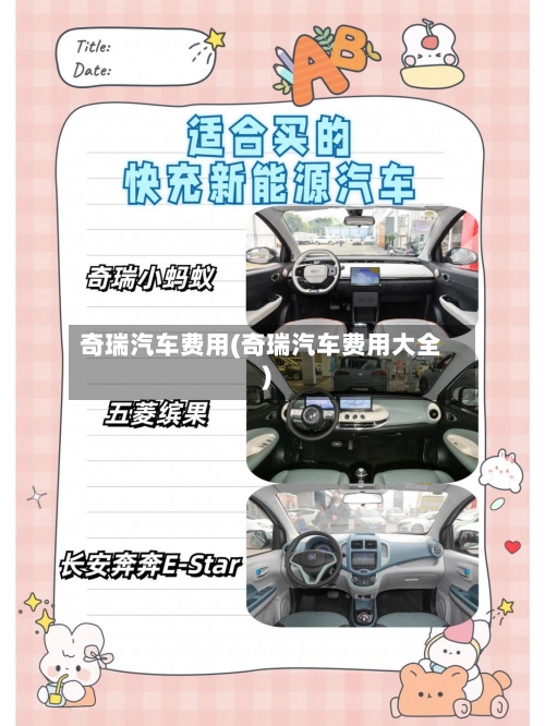 奇瑞汽车费用(奇瑞汽车费用大全)-第3张图片